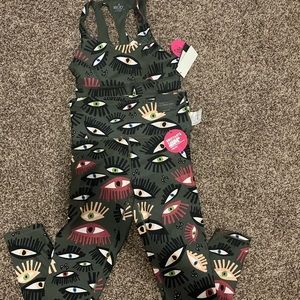 Workout pants and top